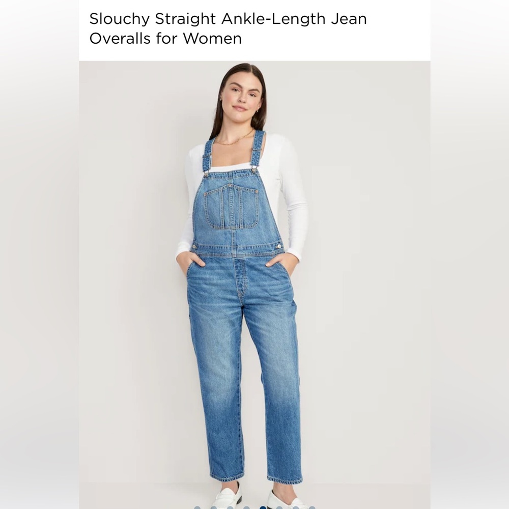 Slouchy Straight Overalls